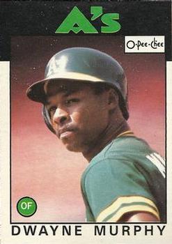 1986 O-Pee-Chee Baseball Cards 008      Dwayne Murphy